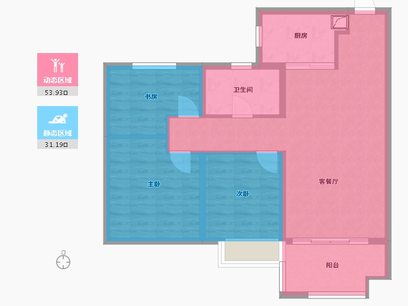 安徽省-合肥市-都荟上城-76.01-户型库-动静分区