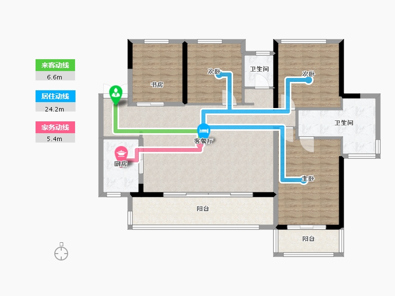 四川省-成都市-秦皇帝锦-126.00-户型库-动静线