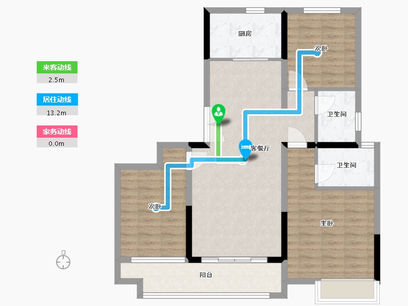 陕西省-西安市-积水云溪-100.00-户型库-动静线