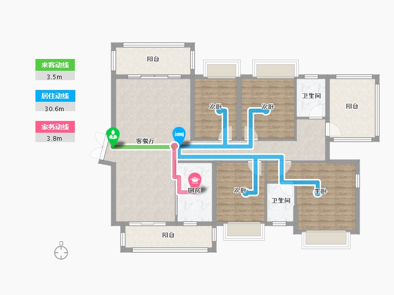 广西壮族自治区-南宁市-建工城-139.00-户型库-动静线