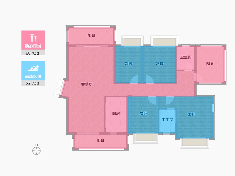 广西壮族自治区-南宁市-建工城-139.00-户型库-动静分区