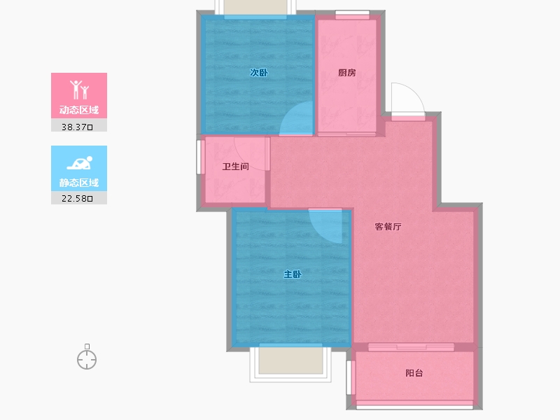 浙江省-湖州市-新都·泰和府-55.00-户型库-动静分区