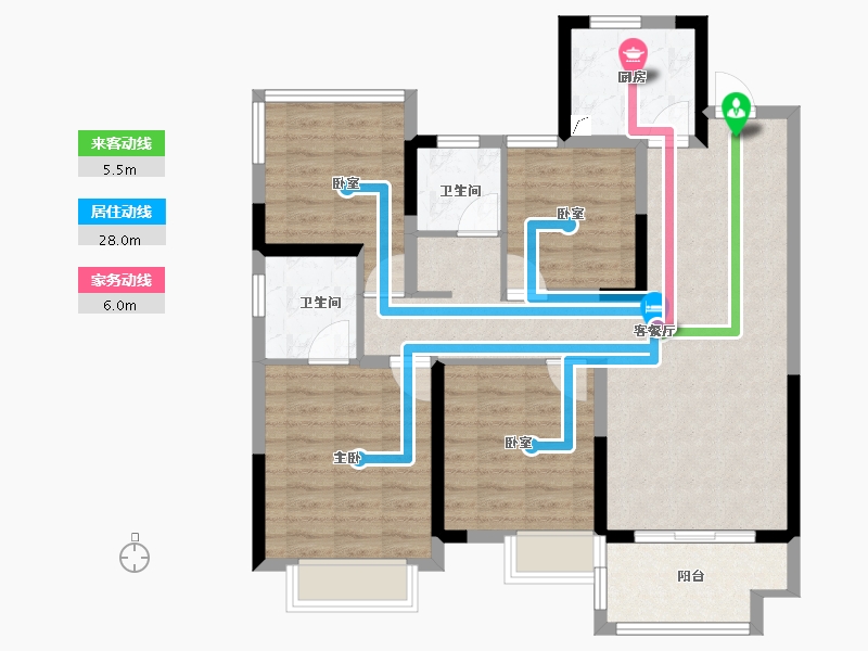 安徽省-合肥市-都荟上城-95.00-户型库-动静线