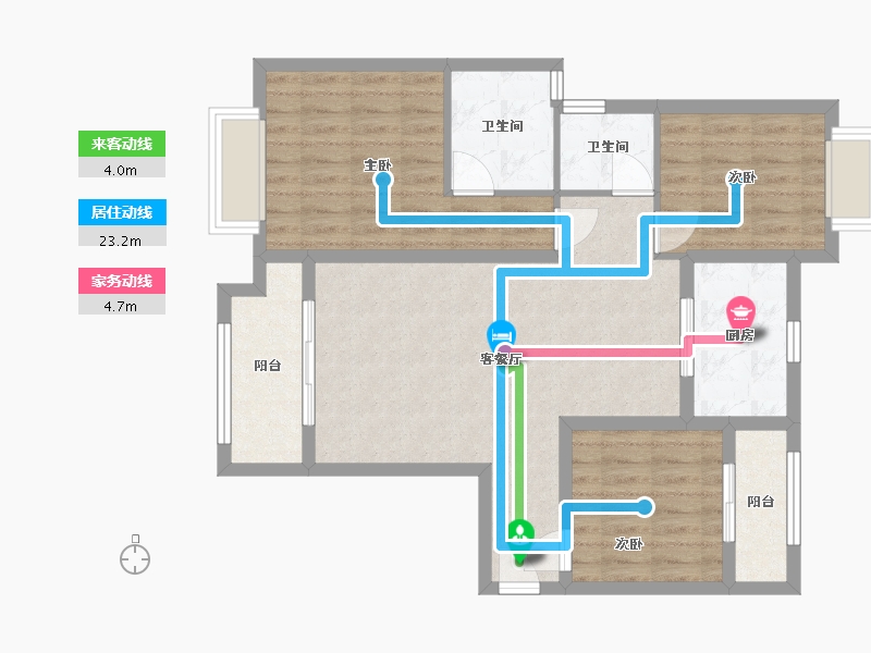 陕西省-汉中市-智慧城-117.00-户型库-动静线