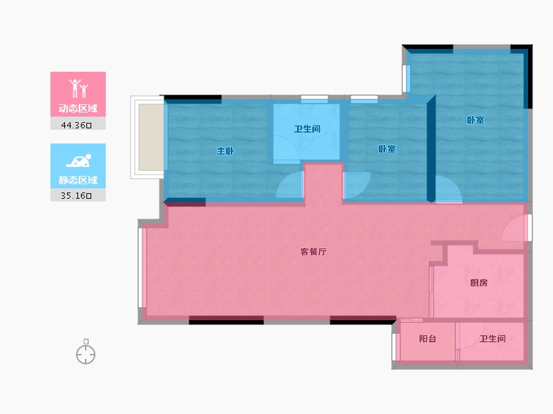 广东省-惠州市-东江悦-80.00-户型库-动静分区