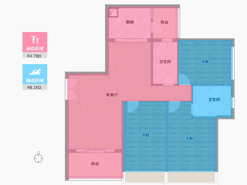 广东省-广州市-伟腾云星-127.00-户型库-动静分区