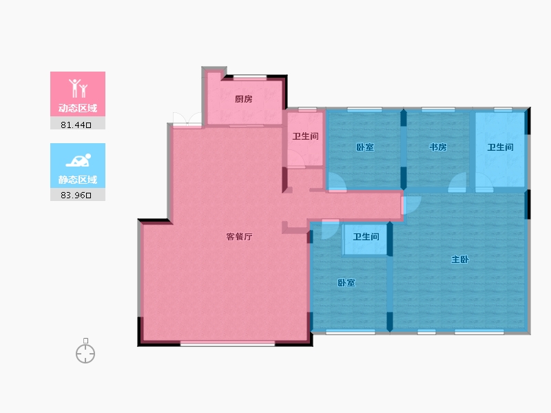 吉林省-长春市-保利香槟-150.03-户型库-动静分区