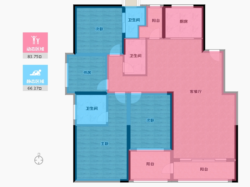 广东省-珠海市-马鞍山一号公馆-134.87-户型库-动静分区