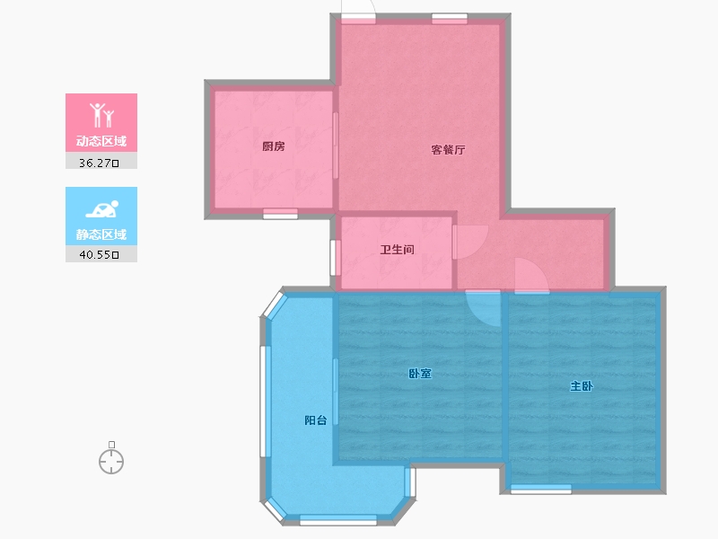 上海-上海市-金杨公寓-72.00-户型库-动静分区