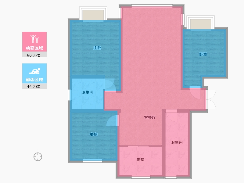 甘肃省-张掖市-顺祥嘉苑-110.00-户型库-动静分区