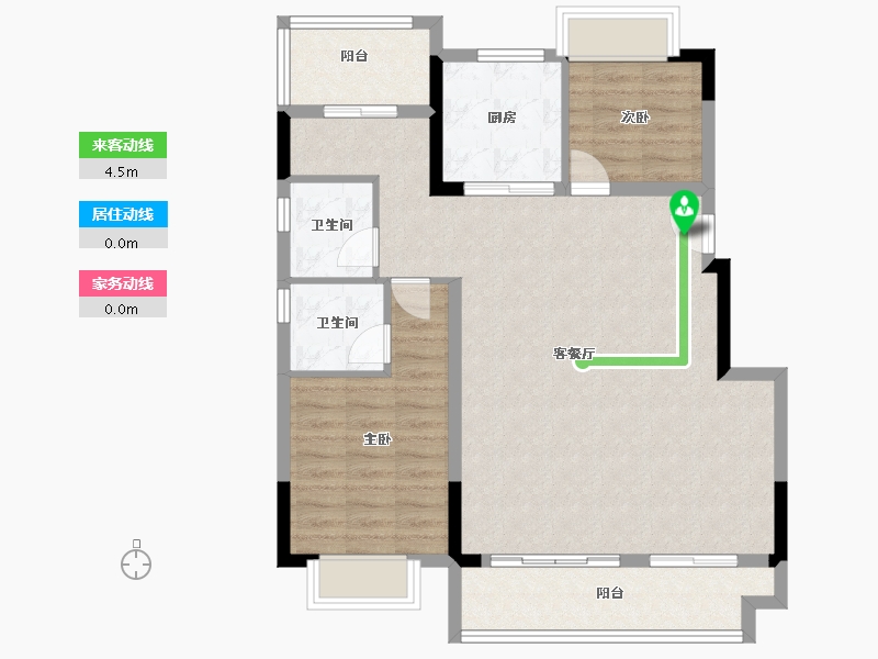 安徽省-合肥市-东城金茂悦-90.00-户型库-动静线