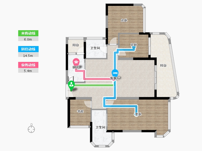 广东省-珠海市-天恒·湾景-131.49-户型库-动静线