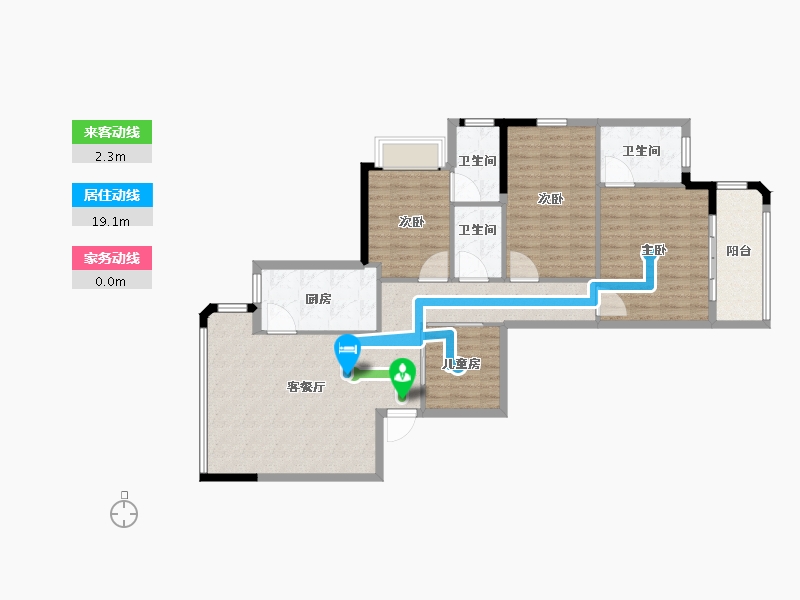 福建省-福州市-天福壹号-110.00-户型库-动静线