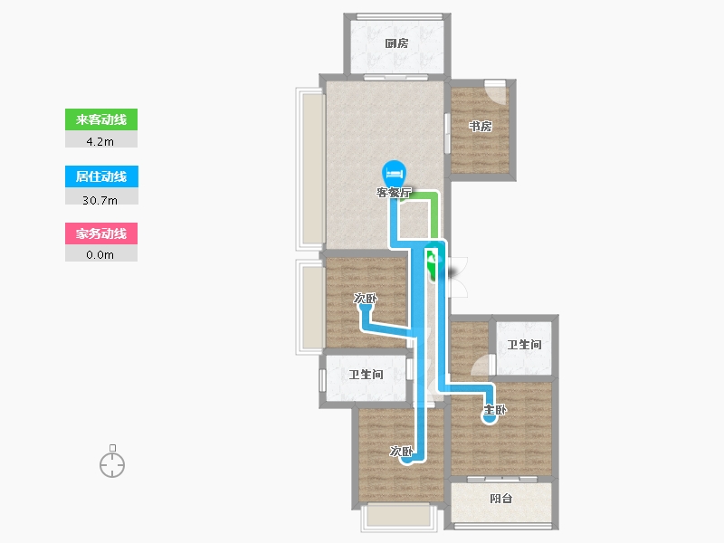 浙江省-杭州市-保利澄品-98.00-户型库-动静线