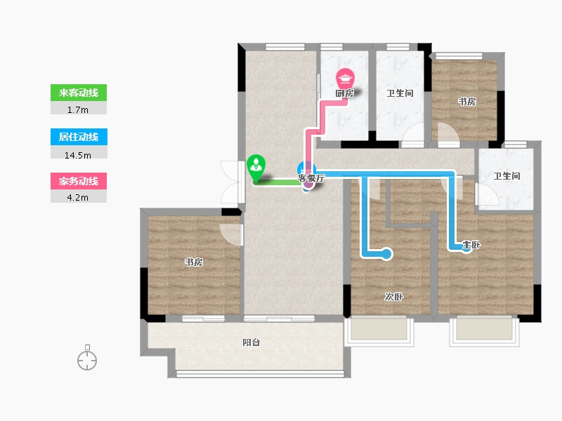 安徽省-合肥市-金隅大成郡-102.40-户型库-动静线