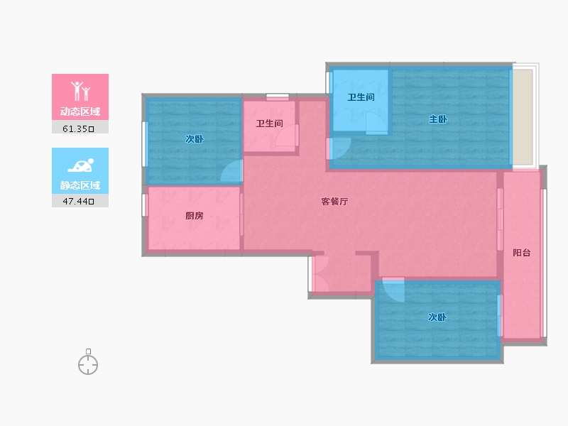 河南省-郑州市-昆仑望岳-0.00-户型库-动静分区