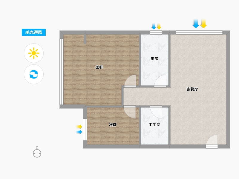 四川省-成都市-上河新城-101.20-户型库-采光通风