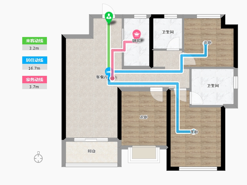 广东省-珠海市-新力湾-80.89-户型库-动静线