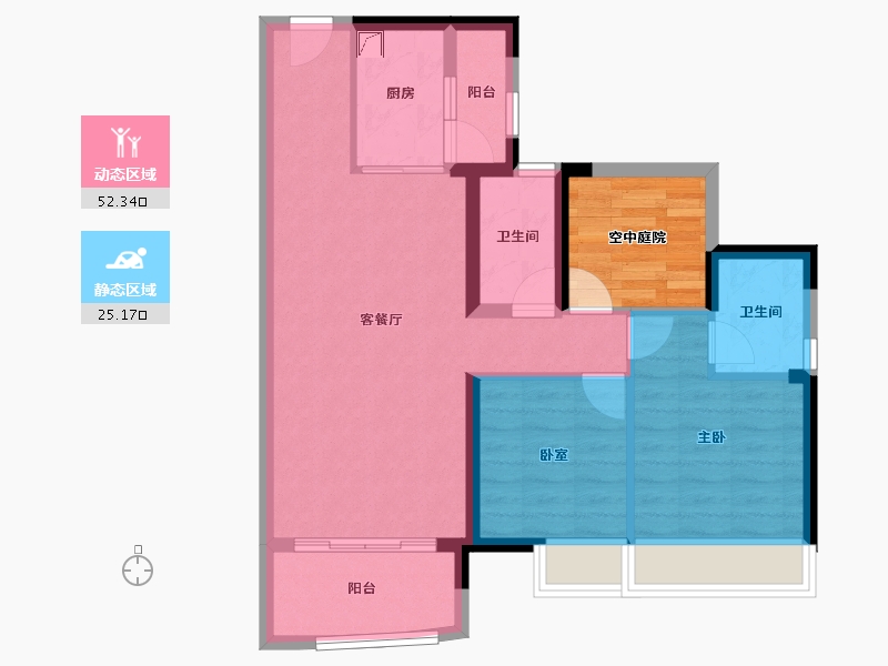 广东省-佛山市-三水冠军城-74.98-户型库-动静分区