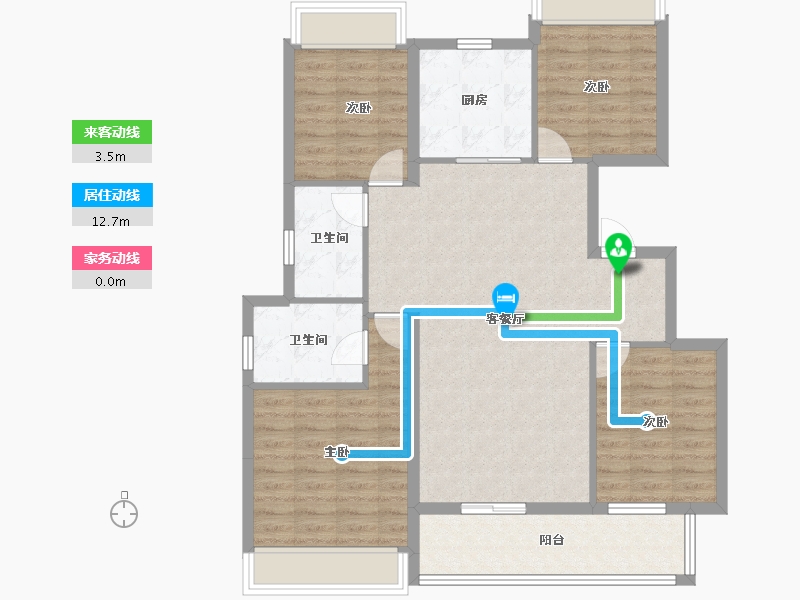 安徽省-合肥市-中海上东区-102.40-户型库-动静线