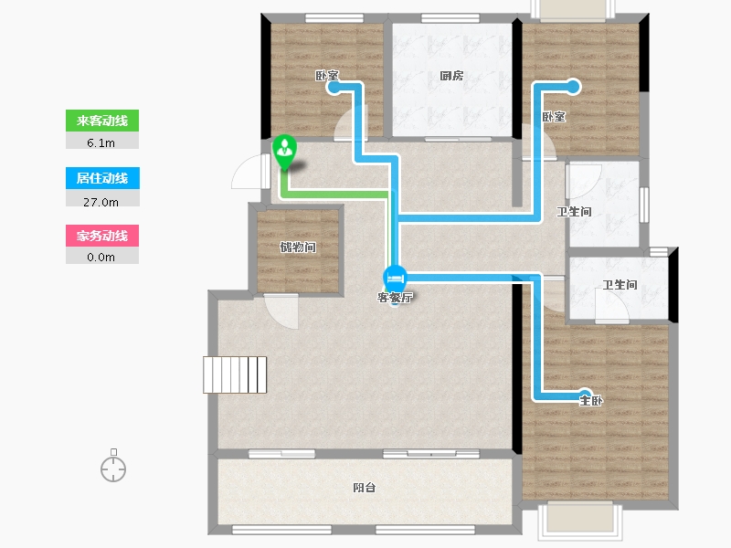 江西省-上饶市-中梁国宾壹号-142.00-户型库-动静线