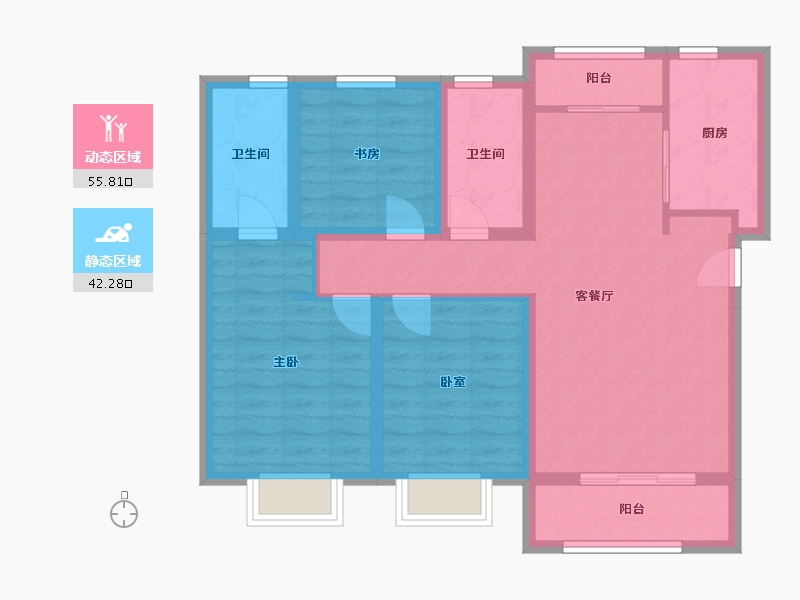 河北省-邯郸市-春华秋实-100.00-户型库-动静分区