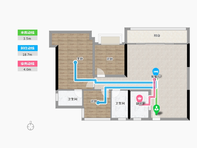 广东省-佛山市-金辉路劲江山云著-98.93-户型库-动静线