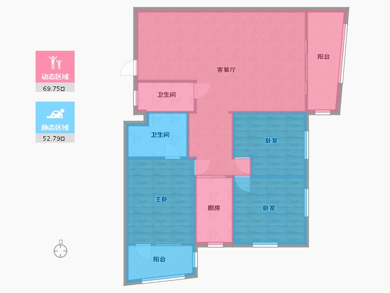 广东省-广州市-交安大楼公安小区-110.00-户型库-动静分区