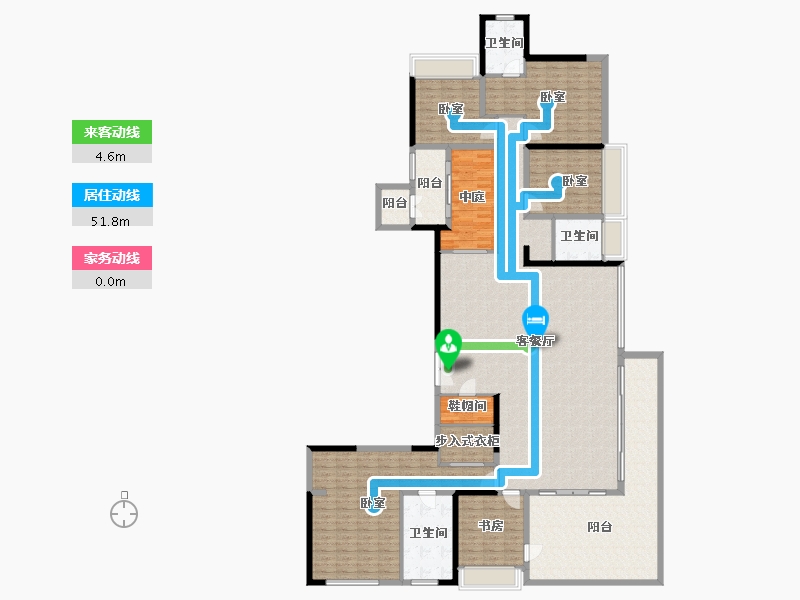 广东省-佛山市-保利和悦滨江-224.85-户型库-动静线