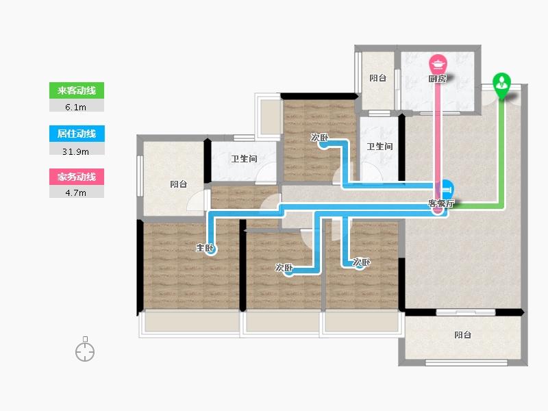 广东省-佛山市-君御海城-113.60-户型库-动静线