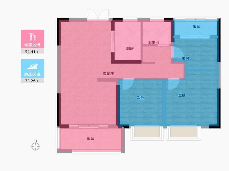 江西省-南昌市-市政公用城-76.01-户型库-动静分区