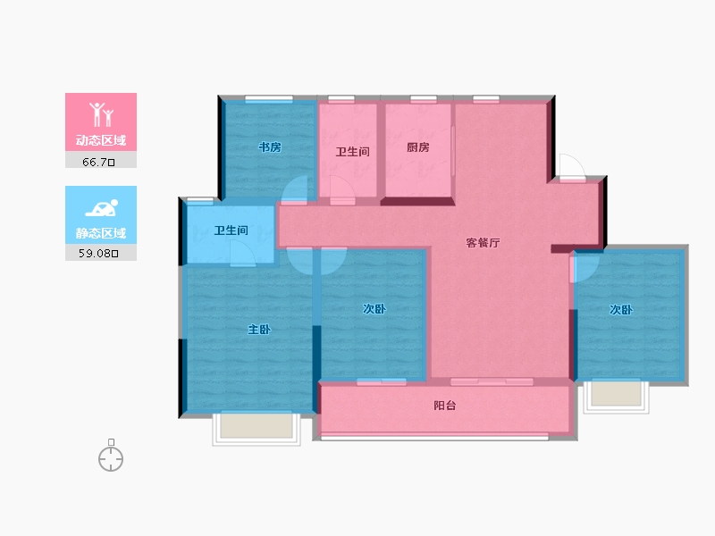 江苏省-南京市-颐和铂湾-112.80-户型库-动静分区