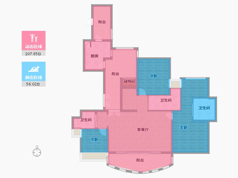 广东省-珠海市-华发绿洋湾-148.13-户型库-动静分区