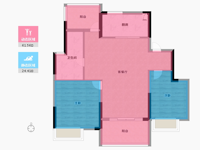 安徽省-合肥市-​江山庐州印-77.00-户型库-动静分区