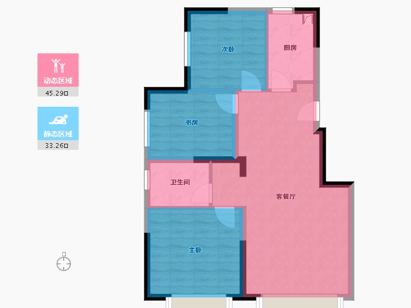 天津-天津市-天安象屿智慧城-70.40-户型库-动静分区