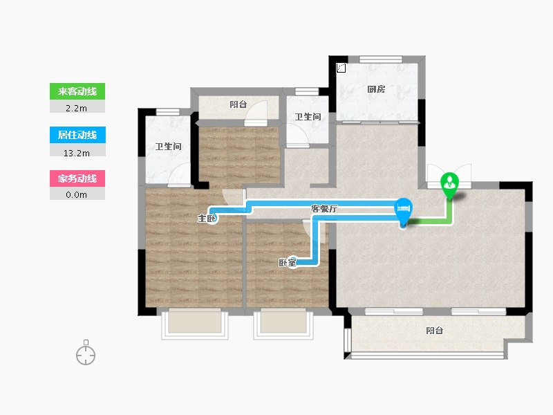 安徽省-合肥市-江山庐州印-88.26-户型库-动静线