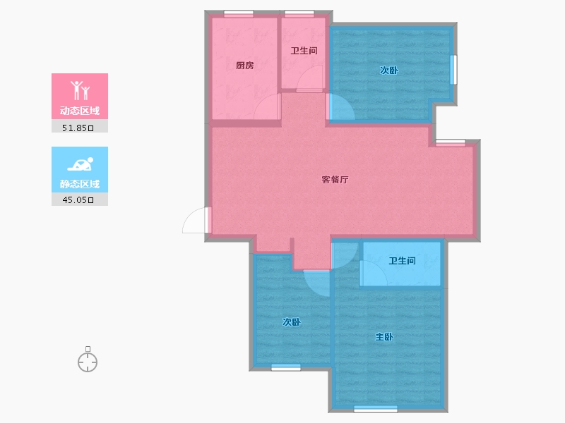 北京-北京市-嘉都-87.30-户型库-动静分区