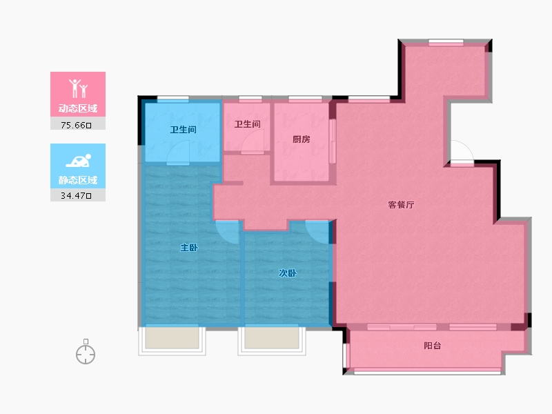 安徽省-合肥市-华润万橡府-99.99-户型库-动静分区