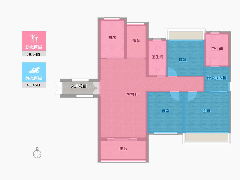 广东省-广州市-中交蓝色海湾-103.98-户型库-动静分区