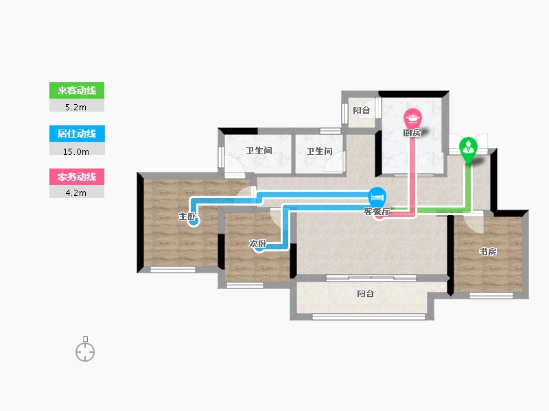 重庆-重庆市-禹州博学家-82.26-户型库-动静线