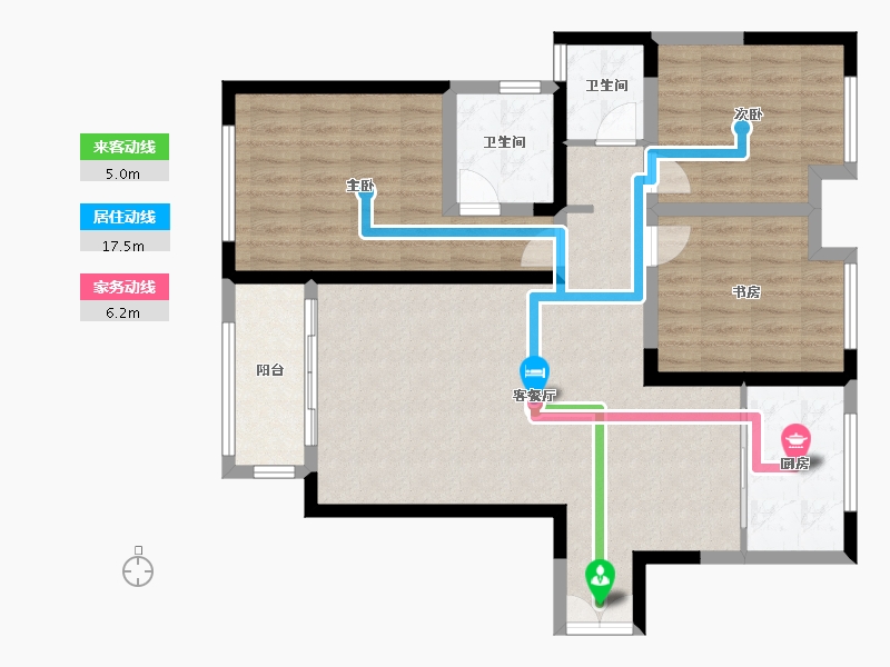 陕西省-安康市-新兴天著-96.00-户型库-动静线