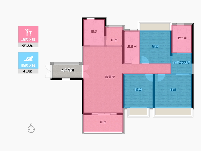 广东省-广州市-中交蓝色海湾-101.43-户型库-动静分区