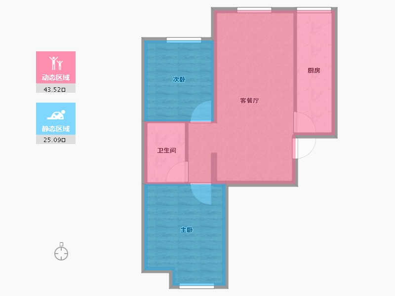 北京-北京市-嘉都-61.69-户型库-动静分区