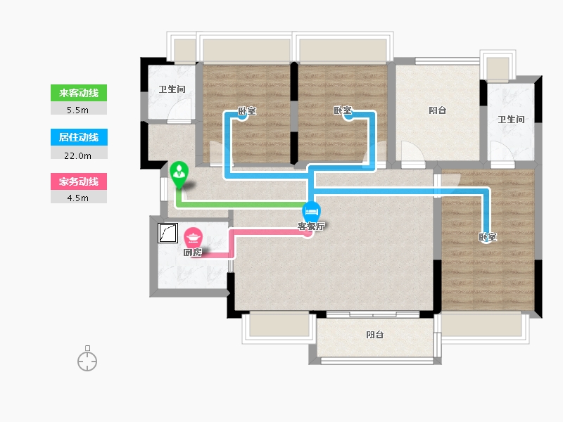 广东省-佛山市-金融街仙湖悦府-96.48-户型库-动静线