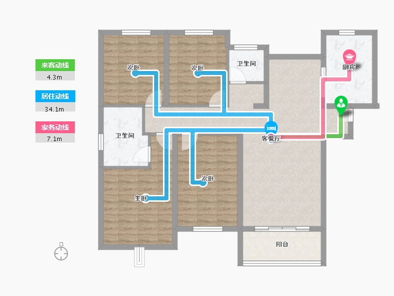 安徽省-合肥市-宝能城-108.54-户型库-动静线