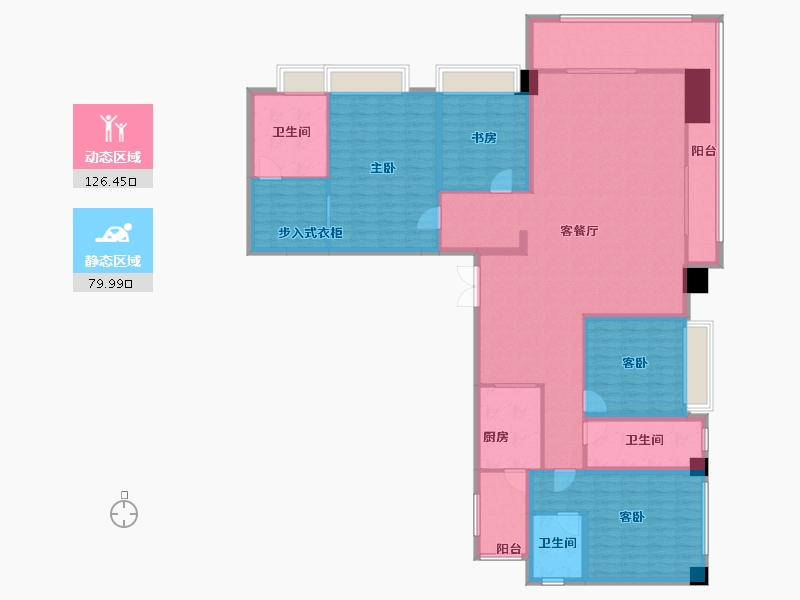 广东省-广州市-中交蓝色海湾-186.39-户型库-动静分区