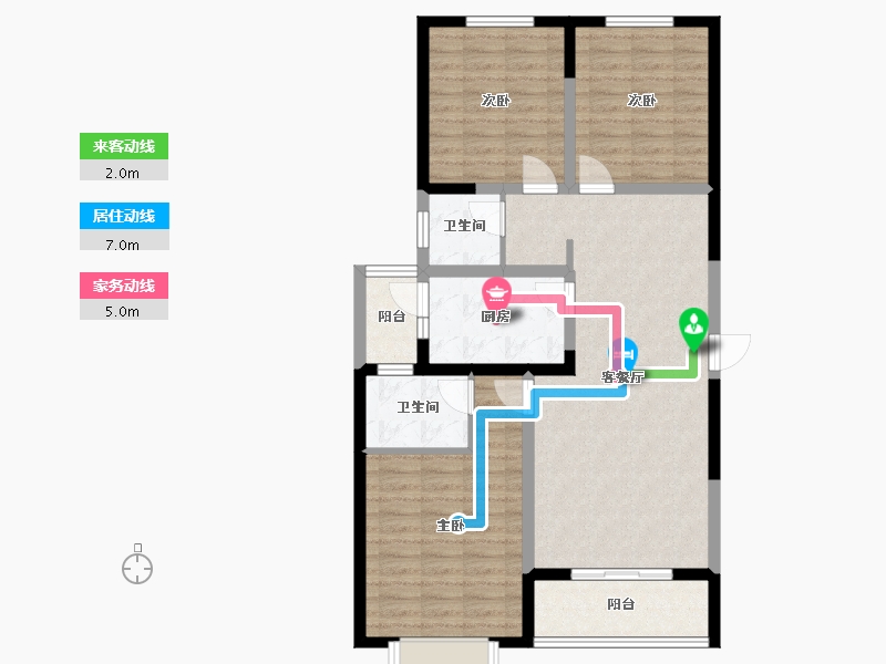 河南省-安阳市-御峰嘉苑-95.00-户型库-动静线