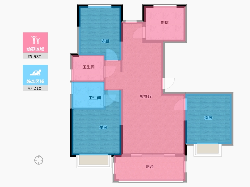 江西省-南昌市-恒茂城市之光-102.00-户型库-动静分区