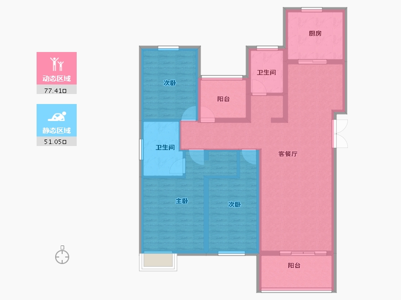 安徽省-合肥市-宝能城-115.00-户型库-动静分区