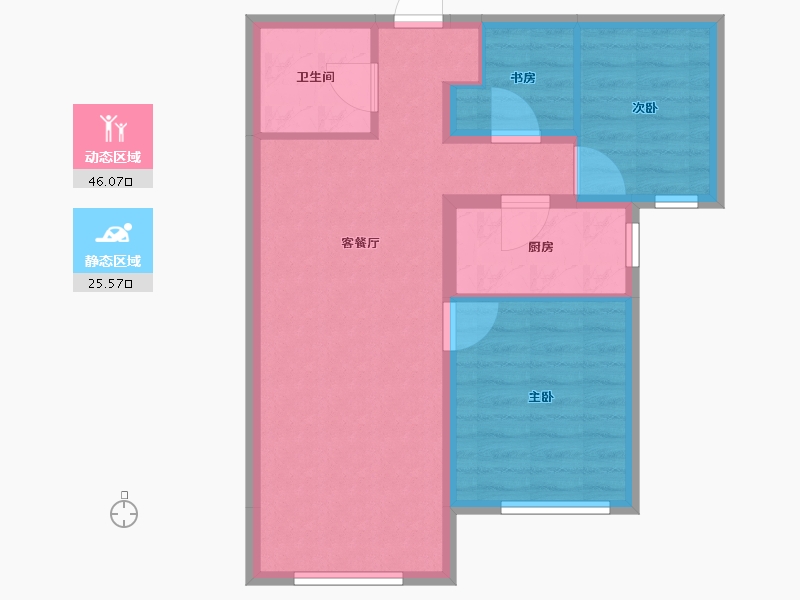 北京-北京市-嘉都-64.01-户型库-动静分区